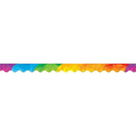 Abstract Rainbow Border Trim Multi Color 4675 12 Pieces Per Pack By