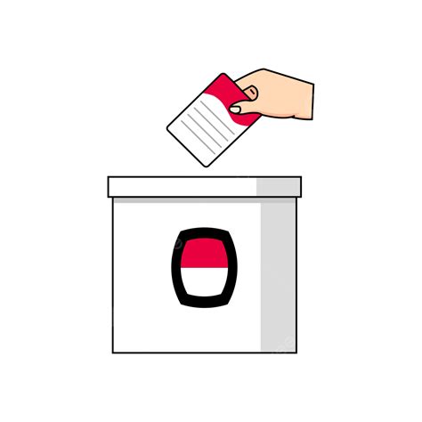 Vector Indonesian Election Ballot Box Election Ballot Box Election Voice Box Png And Vector