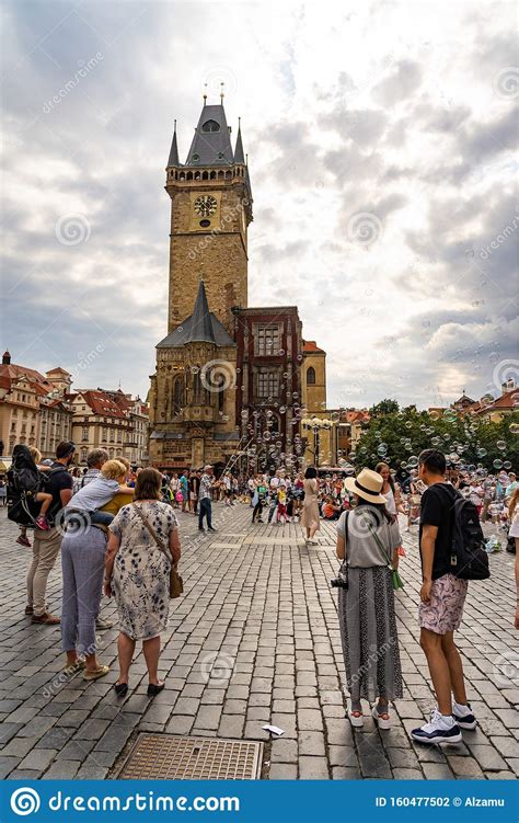 Old Town City Hall Prague In Czech Republic Editorial Photography
