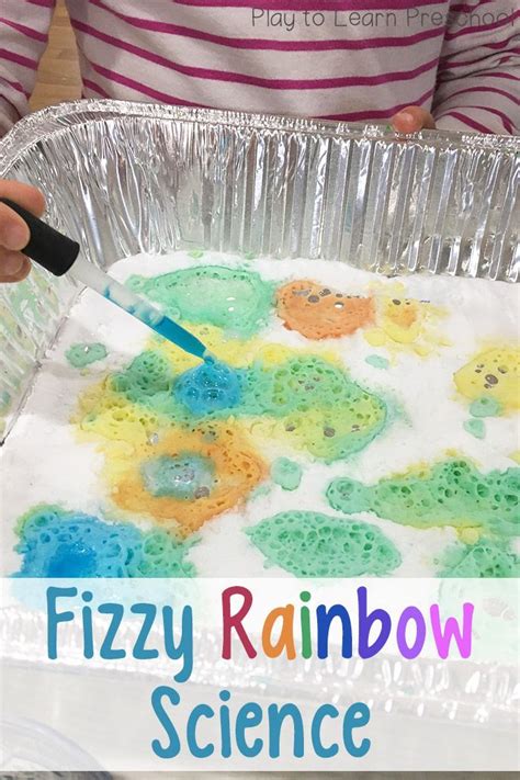 Fizzy Rainbow Science Activity For Preschoolers Preschool Science
