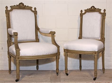19th Century Antique French Dining Chairs Set Of 6