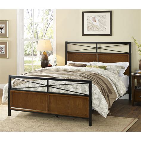 See more ideas about furniture, bedroom furniture, metal bedroom furniture. Dorel Home Furnishings Harmony Full/Queen Wood and Metal ...