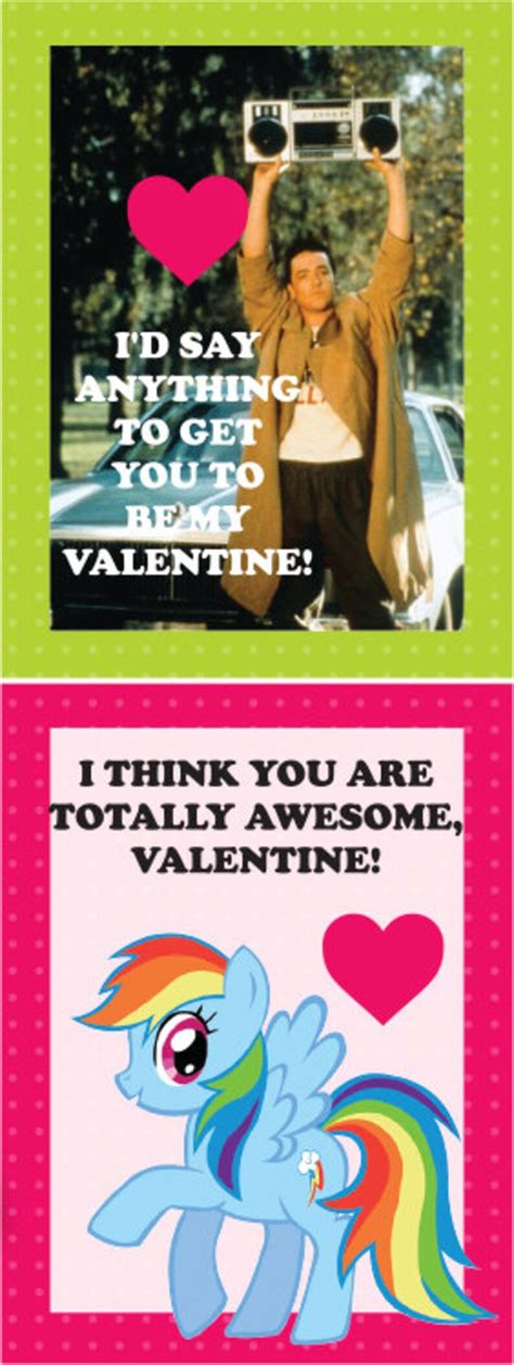 I Love The 80s Valentines Download And Print Etsy