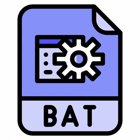 Bat Digital Extension File Format Icon Download On Iconfinder