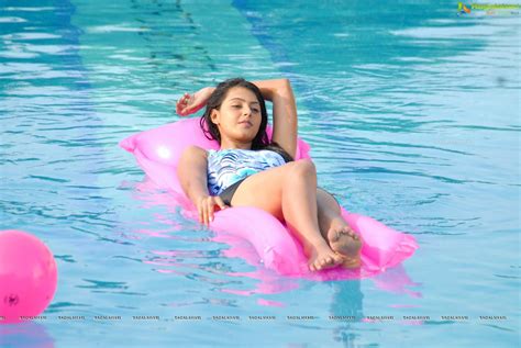 Cute And Beautiful Monal Gajjar In Swimming Pool