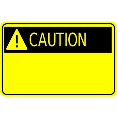 Yellow And Black Caution Sign Board Rs 1500 Square Feet Shabari Ads