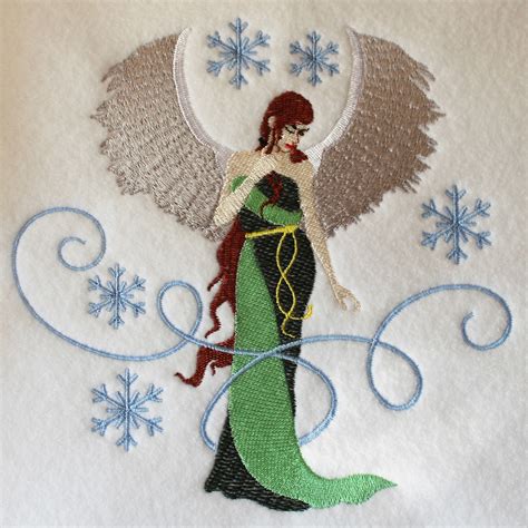 Machine Embroidery Design Christmas Angel Design 02