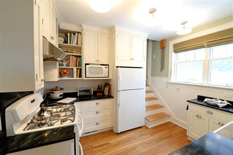 The house was built ca. Kitchen renovation in small 1930 Colonial - Modern ...