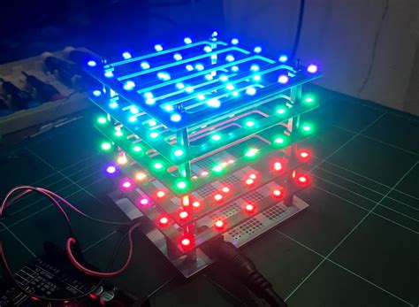 Ledcubev3 Expandable 55numlayers Rgb Led Cube P Share Project