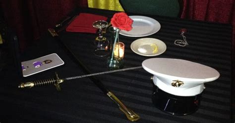 The manner in which this table is decorated is. POW/MIA table | Marine Corps ball | Pinterest