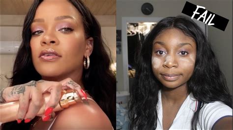 I Tried Following Rihannas Vogue Makeup Tutorial Fail