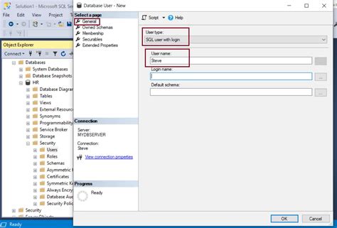 Create A New User And Grant Permissions In Sql Server
