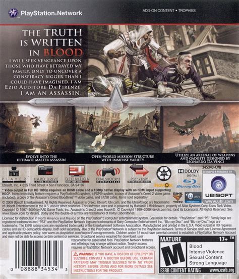 Assassin S Creed Ii Playstation Box Cover Art Mobygames