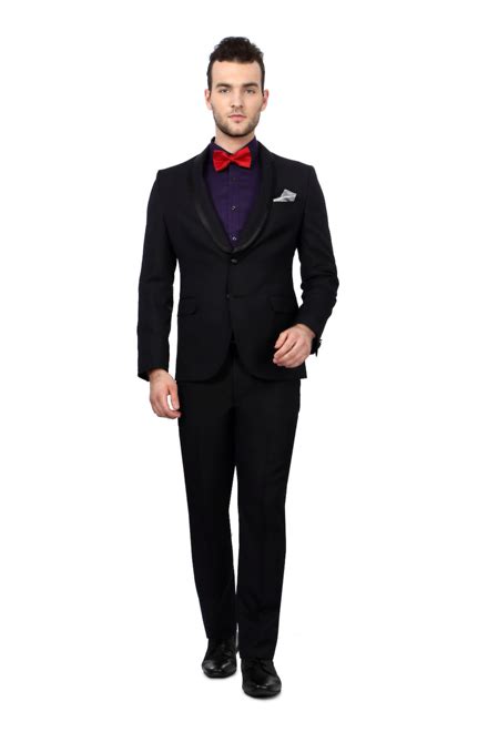 Peter England Suits Blazers Peter England Black Suit For Men At