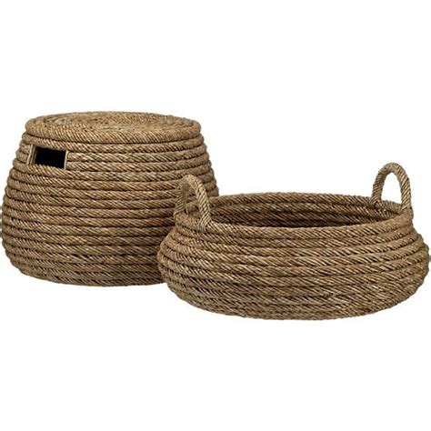 Buy the best and latest crate baskets on banggood.com offer the quality crate baskets on sale with worldwide free shipping. Roll Weave Low Basket in Baskets | Crate and Barrel ...
