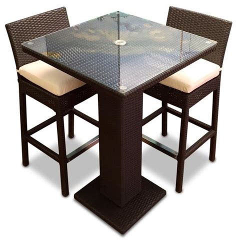 Check spelling or type a new query. Outdoor Wicker Resin 3 Piece Dining Bar Table and Barstool ...