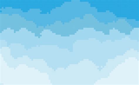 Blue Sky Background In Pixel Art Style 23330830 Vector Art At Vecteezy