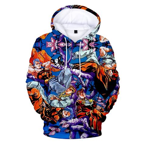 Buy Jojos Bizarre Adventure All Characters Awesome 3d Hoodies And