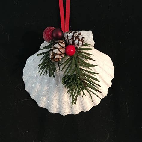 Seashell Christmas Ornament Etsy Christmas Ornaments Christmas