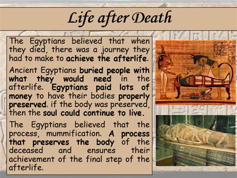 Ancient Egypt Life After Death Afterlife Lesson 6 Ks2 Teaching Resources