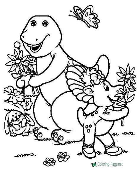 Barney And Friends Coloring Pages