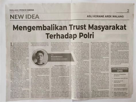 Mengembalikan Trust Masyarakat Terhadap Polri Malang Posco Media