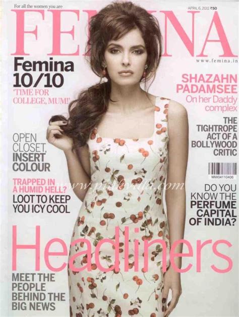 Shazahn Padamsee Femina Magazine Cover Scans April Edition Hot Photoshoot Bollywood