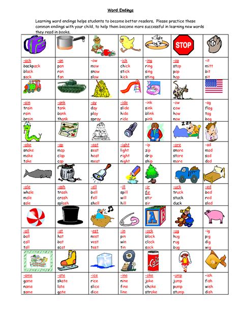 Cool Word Ending Chart Reading Pinterest Cool Words Scouts And