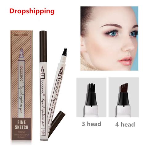 2018 Dropshipping 3 Colors Makeup Fine Sketch Liquid Eyebrow Pen