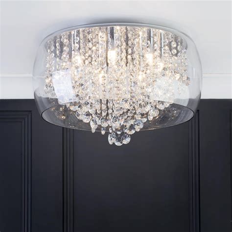 Marquis By Waterford Nore Led Large Encased Flush Bathroom Ceiling