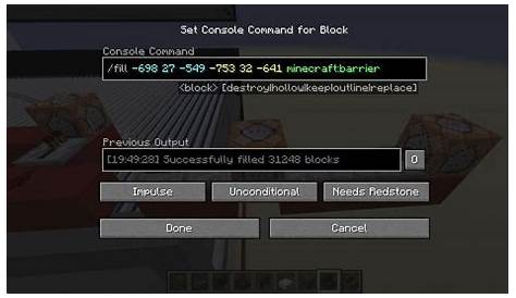 what is the command to get barrier blocks in minecraft