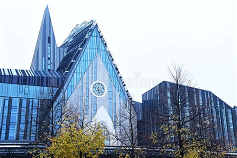 Contemporary Architecture Facade Of Leipzig University Stock Image