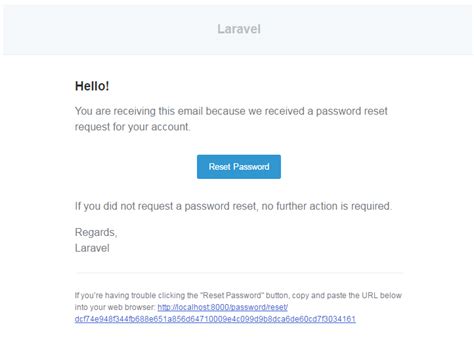 Php Change Default Laravel Email Template Theme Sent To Gmail Or