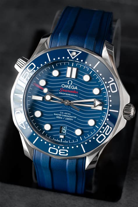 Wts Omega Seamaster Diver 300m 42mm Co Axial 8800 Blue Wave Dial 210