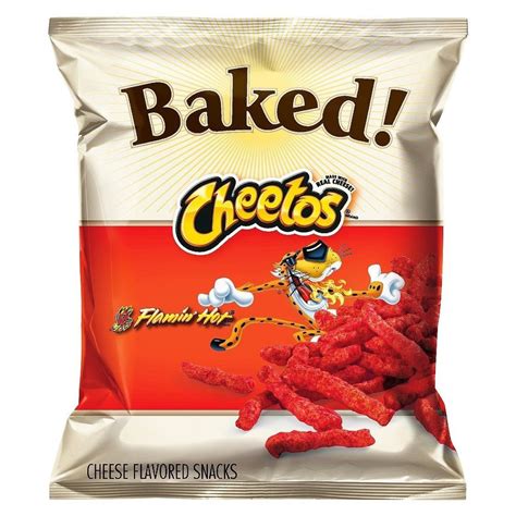 Cheetos Oven Baked Flamin Hot Cheese Flavored Snacks 7625oz Cheese Flavor Hot Cheese