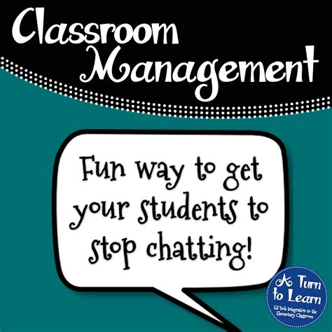 A Turn To Learn Teaching Classroom Management Classroom Management