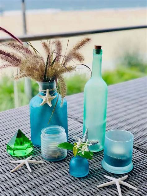Do It Yourself Sea Glass Bottles Votives And Vases Homejelly