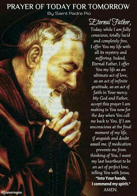 Padre Pio Prayer Padre Pios Secret Weapon Prayer Gracious God