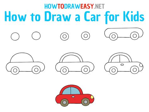 How To Draw A Car For Kids How To Draw Easy