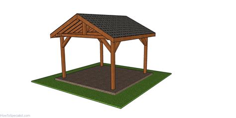 12x12 Outdoor Pavilion Free Diy Plans Howtospecialist