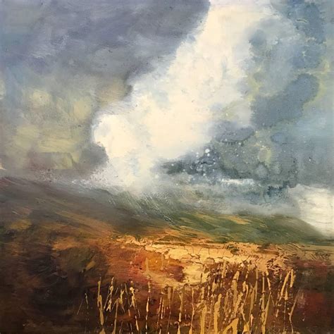 Colin Halliday Northern Moorland Impasto Landscape Oil Painting By