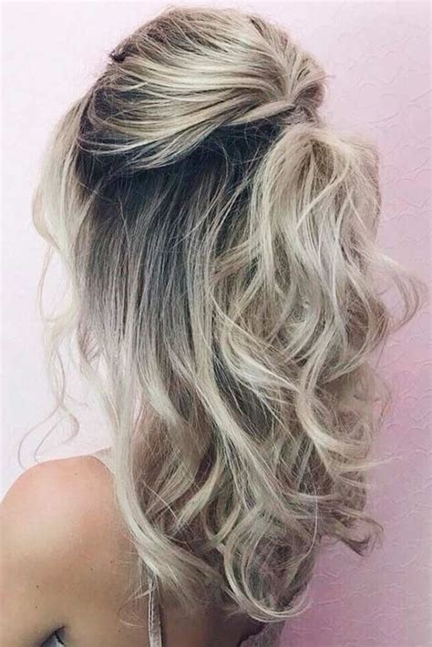 Black color should be at the top. 37 beautiful half up half down hairstyles for the modern ...