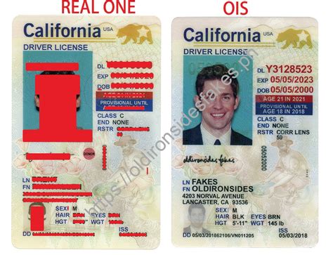 Oldironsidesfakes Ph California Driver Licensenew Ca U21