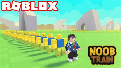 Followed By 999999999 Noobs In Roblox Noob Train Youtube