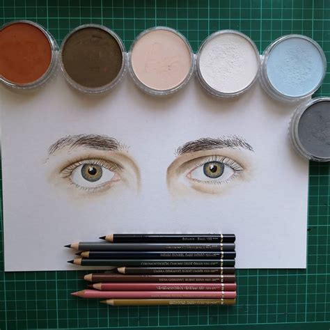 Tienette Koen — How To Draw Eyes With Colour Pencil And Panpastel