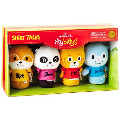Itty Bittys Shirt Tales Stuffed Animals Collector Set Itty Bittys