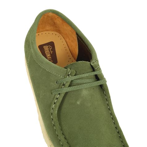 Buy Mens Suede Shoes In Leaf Green By Clarks Originals