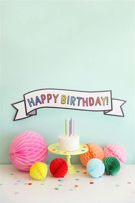Ideas For Printable And Rainbow Birthday Banners Tell Love And Party