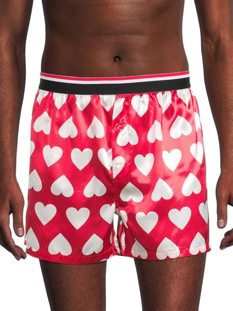 Valentines Day Mens And Big Mens Heart Print Boxer Shorts