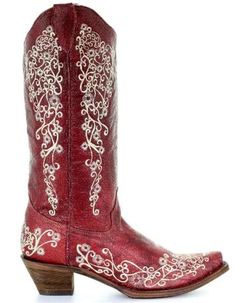 Corral Womens Embroidered Snip Toe Western Boots Boot Barn